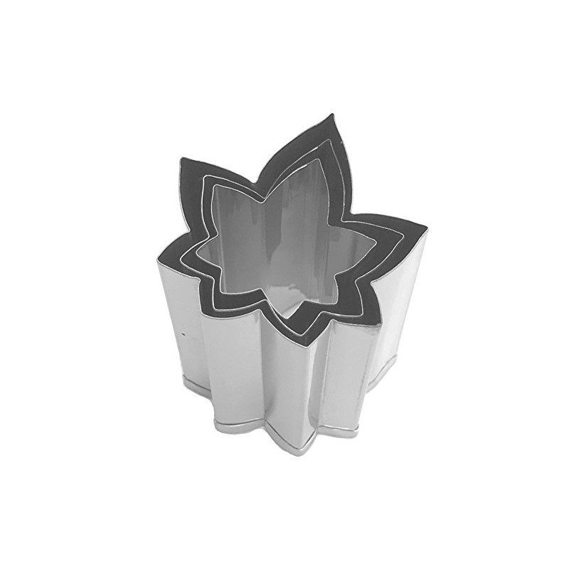 Kanda 075066 Vegetable Cutters Dies, Set of 3 Sizes, Maple