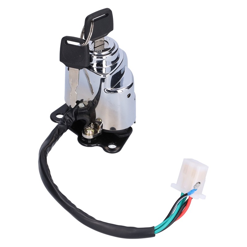Motorcycle Ignition Switch Lock with 3 Colors Keys Fit for