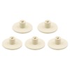 Tiardey 5 Pack 0.8 Inch Beige Plastic Golf Tee, Hollow