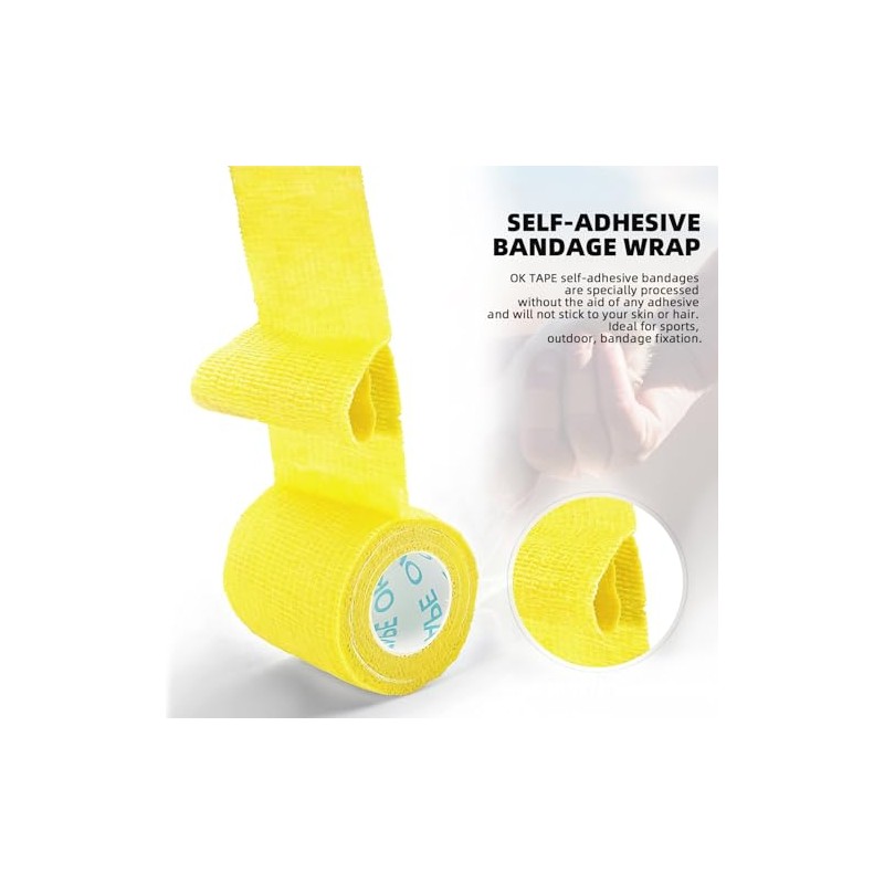 Self-Adhesive Cohesive Bandage Wrap - 24 Rolls