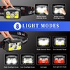Rechargeable LED Headlamp 2-Pack, 800 Lumens, USB-C, IPX4 Waterproof, 8
