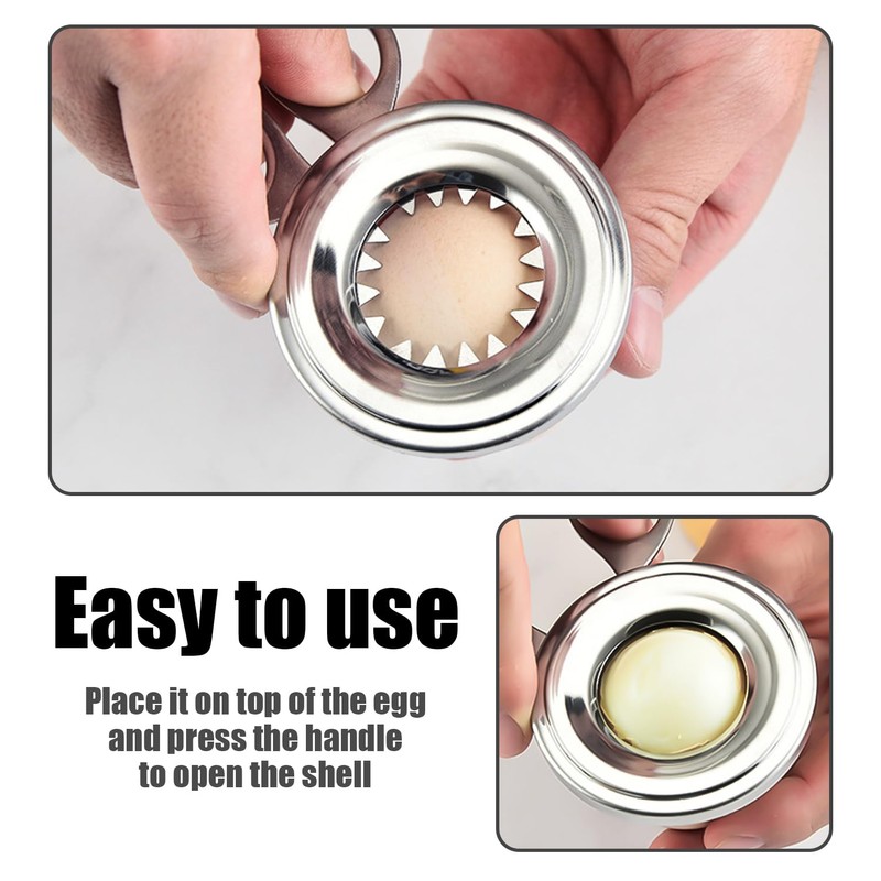Pack of 2 Egg Slicer, Stainless Steel Egg Cutter, Boiled