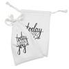 Ambesonne Choose Joy Fabric Pouch Set of 2, Wise and