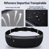 Cangurera Deportiva para Correr, Riñonera Porta Celular para Hombre y