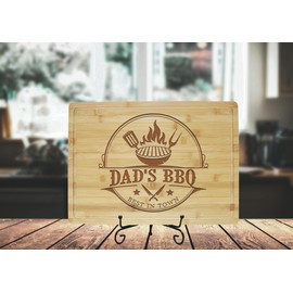 Dad Wooden Cutting Board, Father's Day Gifts As Grill Board Of BBQ Masters - Unique Gifts For Men, Gifts For Dad & Grilling Gifts For Men (Beech Wood Mini (9” X 6”))