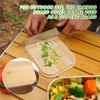 Rongxze Adult Lunch Box, Stainless Steel Lunch Box with Wooden