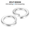 PATIKIL 1/6" Spring Lock Washer, 80 Pack 316 Stainless Steel