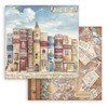 Stamperia 8" x 8" Paper Pad Vintage Library