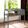 GEGURI Tortoise Habitat Indoor & Outdoor, Wooden Tortoise House with