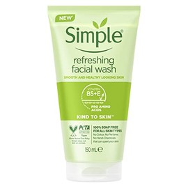 Simple, Gel de Limpieza Facial Refrescante, Piel Sensible  150 ml                                                                                     