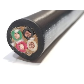 SOOW 12/4 Bulk Cable - SOOW Jacket, 20 Amps, 4 Wire, 600v - Water and Oil Resistant (25)