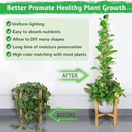 Aileem Moss Poles 122cm 63cm Pack of 2 Bendable Moss Poles Climbing Plant Coir Totem Pole Plant Holder for Pull Potted Plants Grow Up