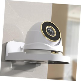 iplusmile Punching Wall Mount Shelf for Security Cameras Speakers Monitors No Drill Floating Shelf Elegant Design for Bathroom Home Use