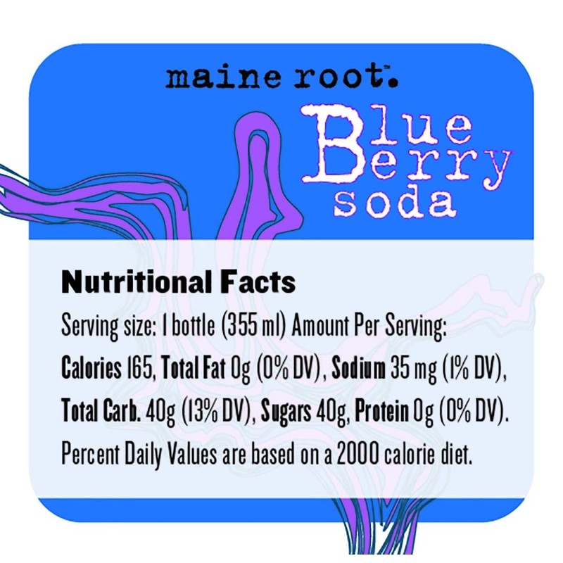 Maine Root Hand Crafted Blueberry Soda, 12 fl oz (24