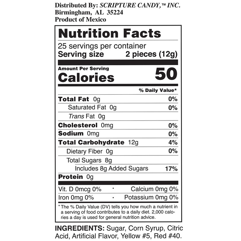 Scripture Candy, Harvest Themed Orange Flavored Pops, 50 Count