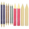 EXCEART 10Pcs Blending Stumps Drawing Tools Rice Paper Colorful Art