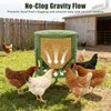 20 Lbs Metal Chicken Feeder, 12 Port No Waste Automatic