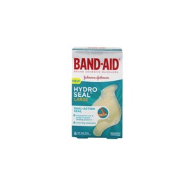 Band-AID Adhesive Bandages Large Hydro Seal Hydrocolloid Gel Strips, Seal to Heal, 1.7x2.7 in, 6 CT (Pack of 2)