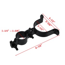 LC LICTOP Chain Link Fence Gate Latches Gate Latch Outdoor Fence Heavy Duty Zinc Alloy for 1-3/8" x 2-1/2" Post Diameter, Black 2Pcs