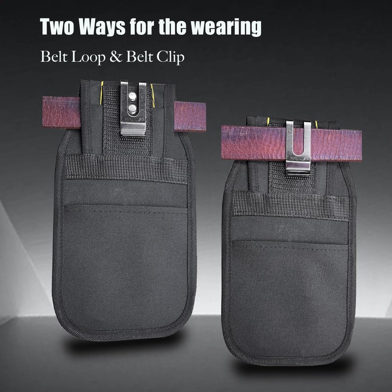 Small Tool Bag with Belt Jacket Multi Pocket Holster Case