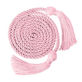 Graduation Decorations 2025, Pink Graduation Cord for Congrats Grad Class of 2025 Honor Cords with Tassel Gifts for Her Graduation Cap Accessories Rope Belt Braided Ribbon Bulk Craft Art Party Decor