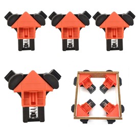 Corner Tensioner, Angle Tensioner, Angle Clamp, Wooden Clamps, Angle Tensioner 90 Degree, for Building Wooden Boxes, Picture Frames, Mailboxes, Dressers, Cabinets, Pack of 4, 90 Degree