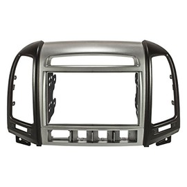 tomzz Audio 2419-020 Double DIN Radio Faceplate Compatible with Hyundai Santa Fe cm Facelift 2006-2012 4 Switch Version