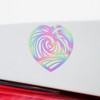Decal Stickers of Heart Mandala (Hologram) (Set of 2) Premium