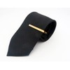 Jonwo 2 Inch Gold Plated Crystal Tie Clip for Men
