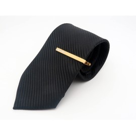 Jonwo 2 Inch Gold Plated Crystal Tie Clip for Men With Gift Box Regular Necktie Tie Pin Daily Business Anniversary Wedding Tie Bar (Transparent Crystal)