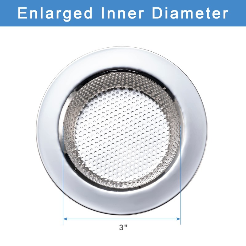 Honmein 3 Pcs Sink Strainer for Most Kitchen Sink Drain