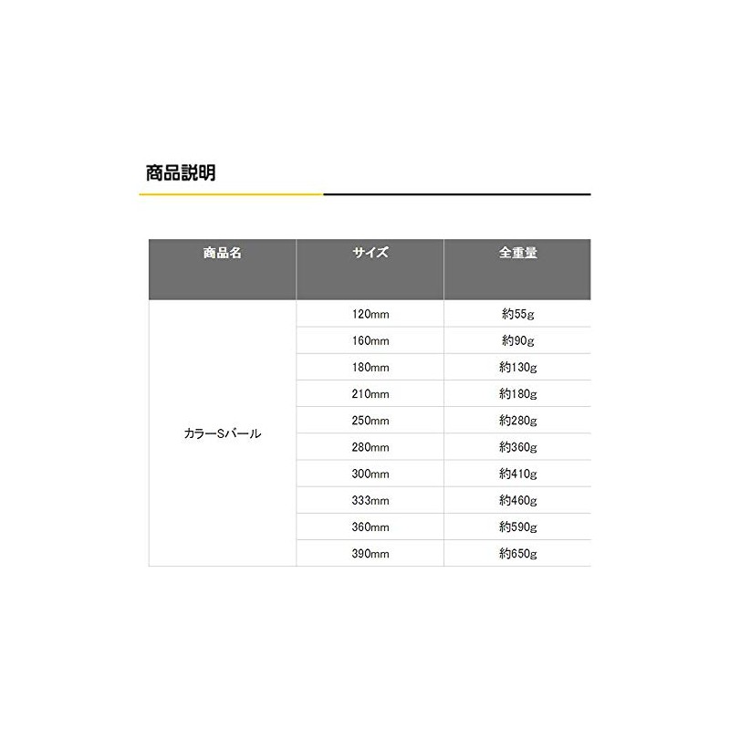 土牛 カラーSバール 250mm　色の指定は出来ません