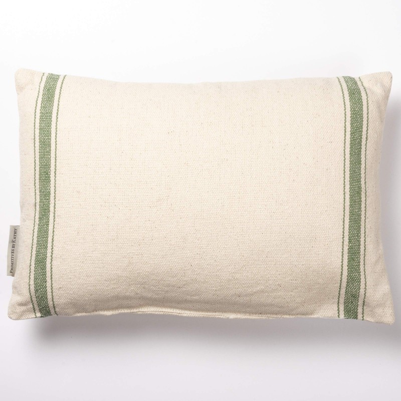 Primitives By Kathy Striped Throw Pillow, 15 x 10, Beige/Green