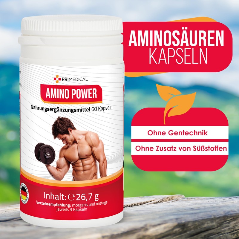 primedical Amino Acid Capsules with 17 Amino Acids Including All