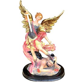 Saint Michael Statue 9" Inch San Miguel Arcangel Religious Figure