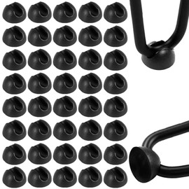 Molyorch Pack of 40 Hairpin Table Legs, Plastic Hairpin Legs, Furniture Feet, Black, Hairpin Leg Protectors, Feet Floor Protection, Noise Cancelling and Non-Slip, for Dining Table, Coffee Table Legs