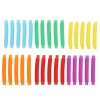 Unbranded 30 Pcs Pop Tubes Yellow Orange Blue Purple Green