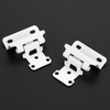 20 Pack 10 Pair White Cabinet Hinges - 1/2 inch