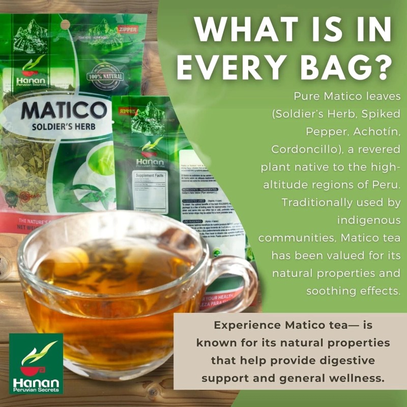 Hanan Matico Loose Leaf Tea Soldier's Herb - All Natural