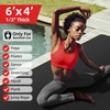 GymCope Large Yoga Mat, Exercise Mats for Home Workout, 6'x4'