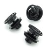 VVO Fasteners- Black Plastic Front Door Card Clips for Seat