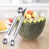 Melon Spoon Ice Cream Double Headed Stainless Steel Watermelon Baller