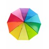 GZYFUVALW Rainbow Color Umbrella 10 Rib Strong Wind Resistant Frame,