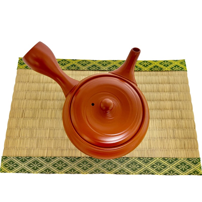 Japanese Kyusu tokoname Clay Teapot 10.8 fl.oz. Takeharu Red Clay
