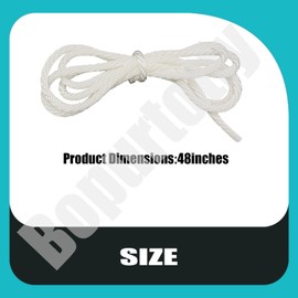 Bopurtotly 900849012 Recoil Starter Rope Replacement for Various Ryobi Models RY09550, RY09551,(White Cord, 4 mm) 2 Pack