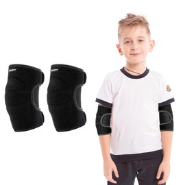YEEKORO Kids Elbow Brace Arm Sleeve, Adjustable Sport Elbow Protector Breathable Elbow Sleeve with Double Magic Stick Compression Elbow Sleeve Elbow Support for Tennis Football Cycling Golf Basketball