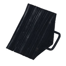 Vestil LWC-15 Laminated Rubber Wheel Chock 8 In. x 10-5/16 In. x 8 In. Black