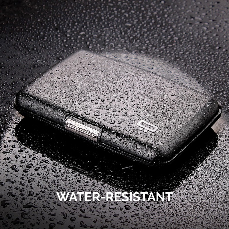 ÖGON -DESIGNS- Aluminium Card Holder with Metal Lock, RFID Protection