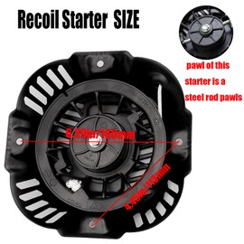 RAROZEEK Pull Start Assembly Compatible with Generac Generator 196cc 212cc 208cc GP3250 GP3300 0K68130112 0J08070SRV Recoil Starter Replacement GP3600 Part# 0J08070SRV 0J08074SRV