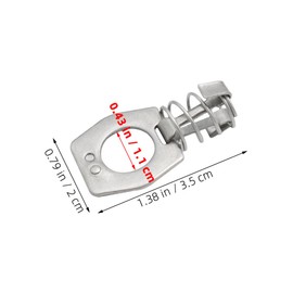 Gatuida 4pcs Metal Cam Latch for Rv Water Heater Door Weather Resistant Fastener Easy Installation for Secure Locking Optimized Design for Various Door Types